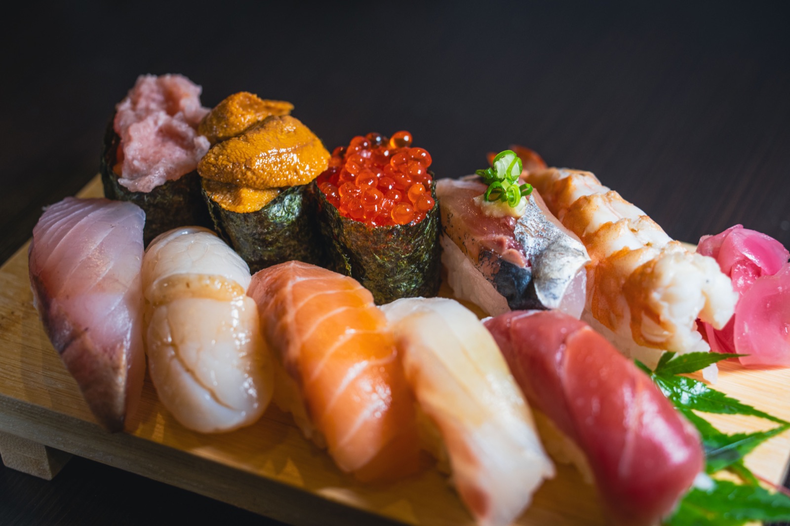 寿司の料理・メニュー撮影例